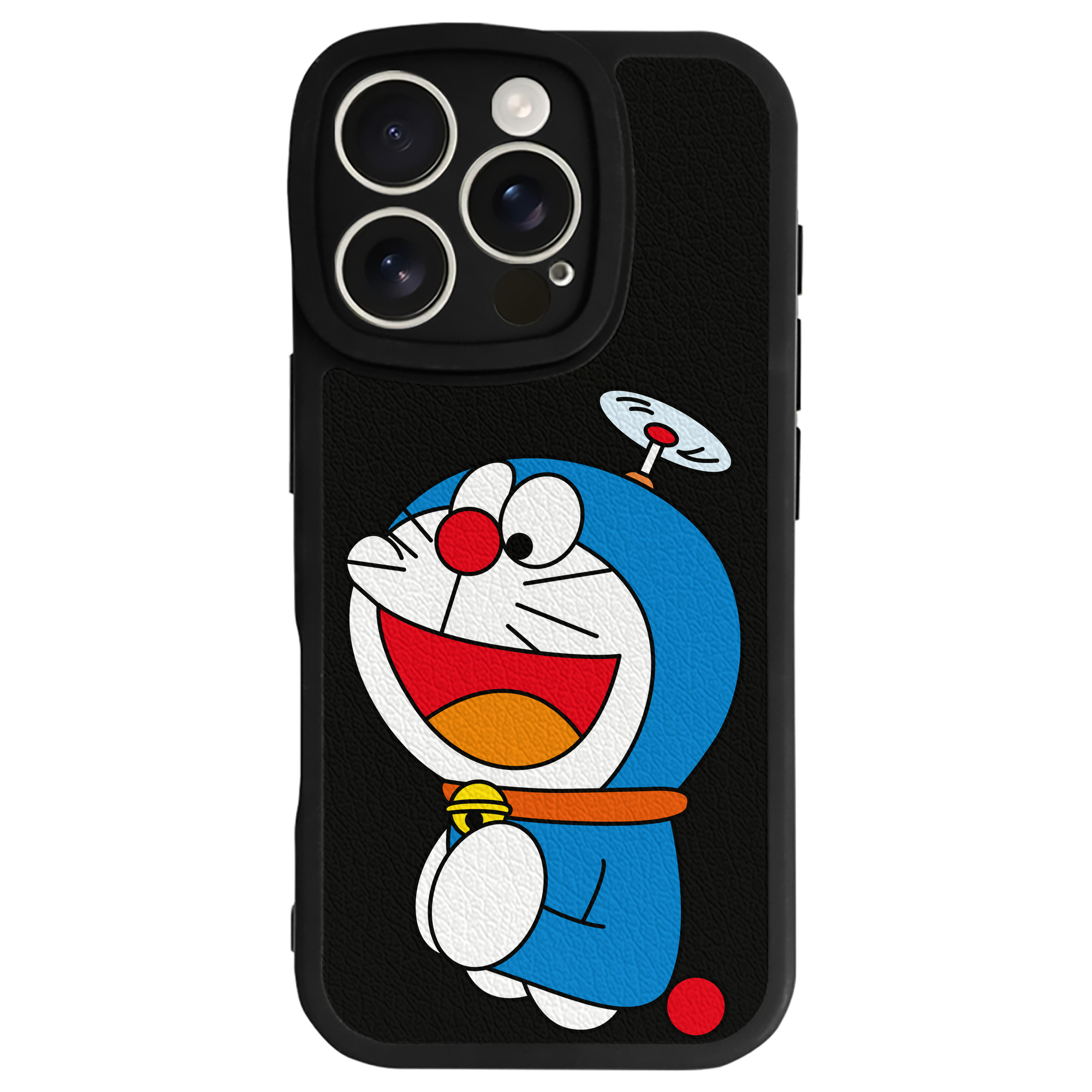 （画像用） ドラえもん Doraemon 【iPhone 16シリーズ対応】シリコンスマホケース（レザー調） 材質：シリコン